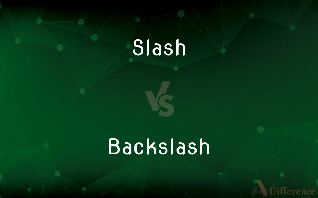 Slash vs. Backslash — What's the Difference?
