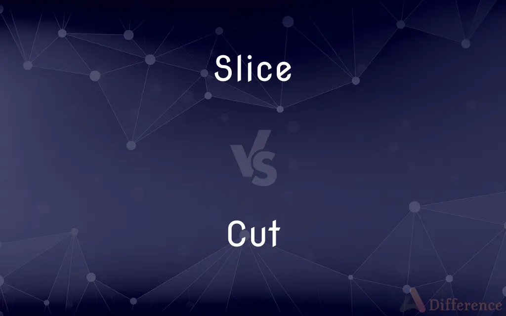 Slice vs. Cut — What's the Difference?