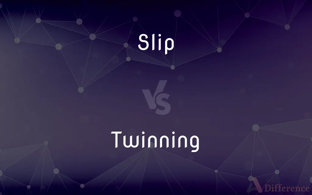 Slip vs. Twinning — What's the Difference?