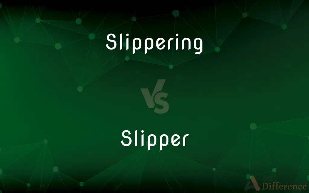 Slippering vs. Slipper — What's the Difference?