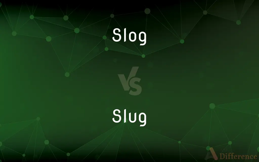 Slog vs. Slug — What's the Difference?