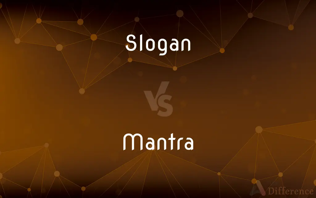 Slogan vs. Mantra — What's the Difference?