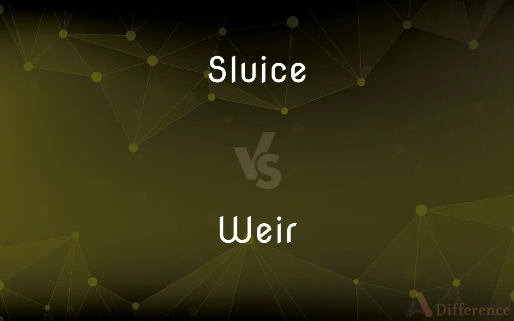 Sluice vs. Weir