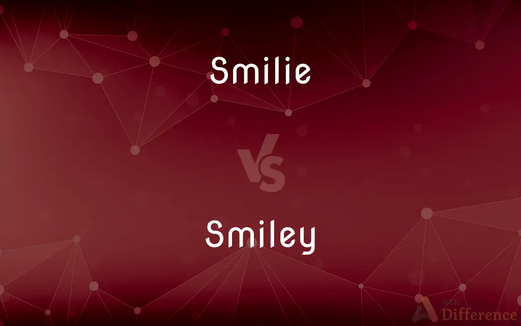 Smilie vs. Smiley — What's the Difference?