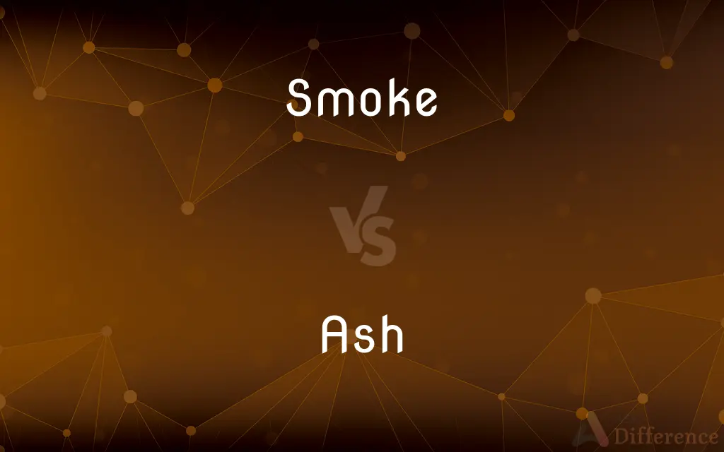 Smoke vs. Ash — What's the Difference?