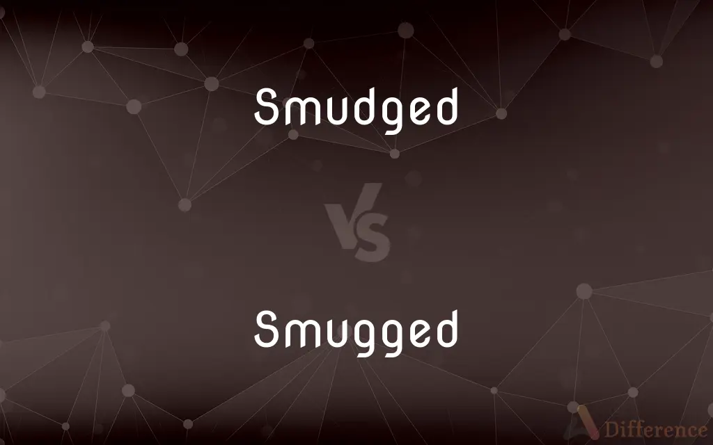 Smudged vs. Smugged — What's the Difference?