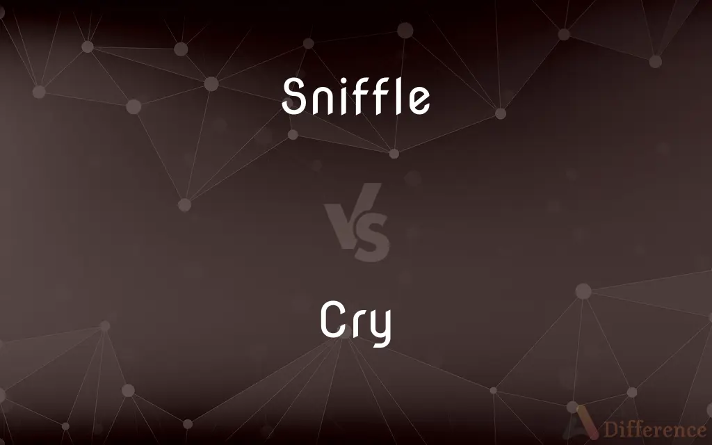 Sniffle vs. Cry — What's the Difference?