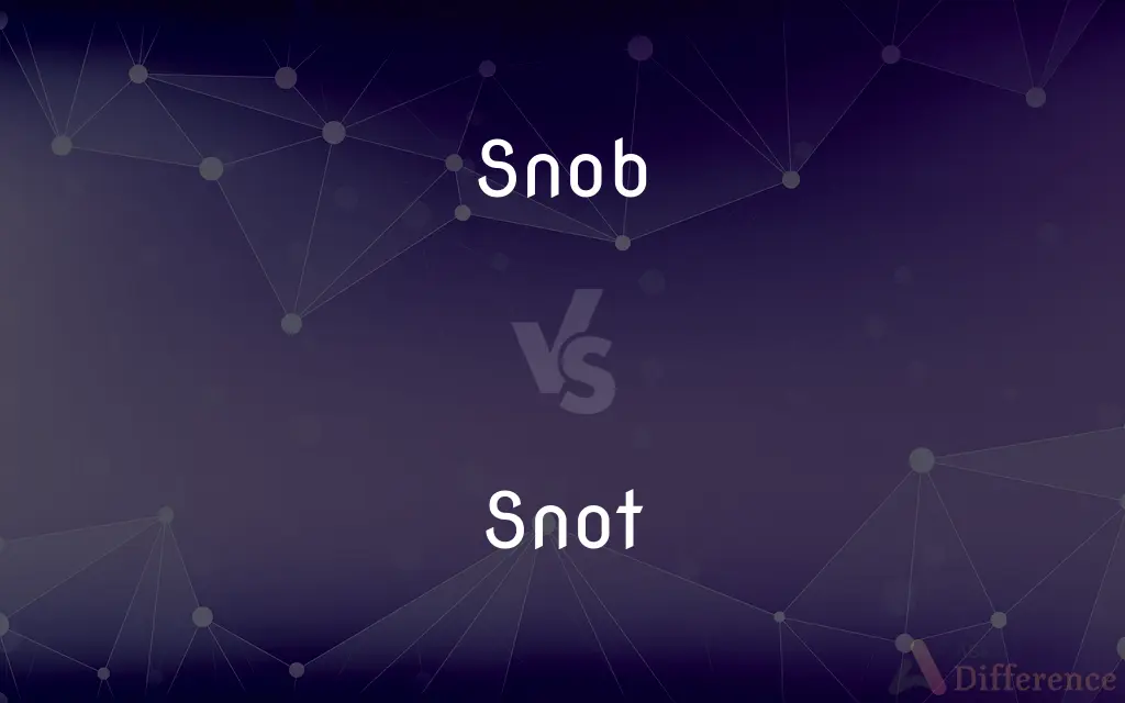 Snob vs. Snot — What's the Difference?