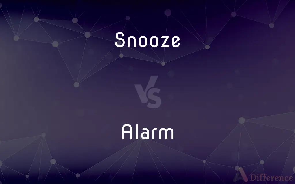 Snooze vs. Alarm — What's the Difference?