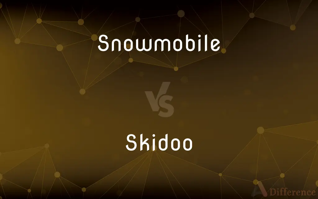 Snowmobile vs. Skidoo — What's the Difference?