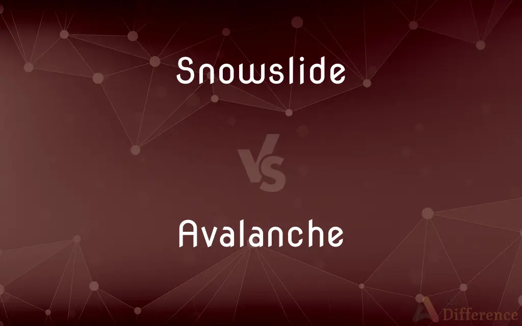 Snowslide vs. Avalanche — What's the Difference?