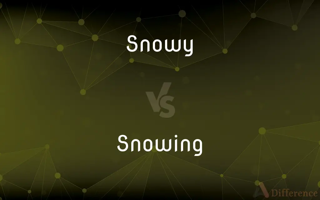 Snowy vs. Snowing — What's the Difference?