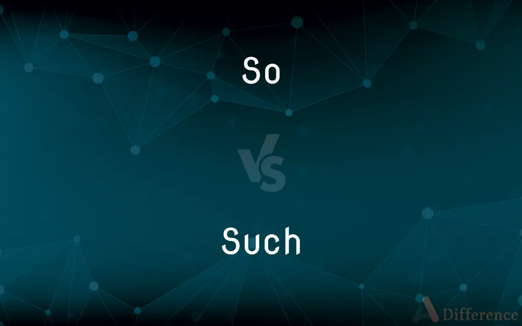 So vs. Such — What's the Difference?