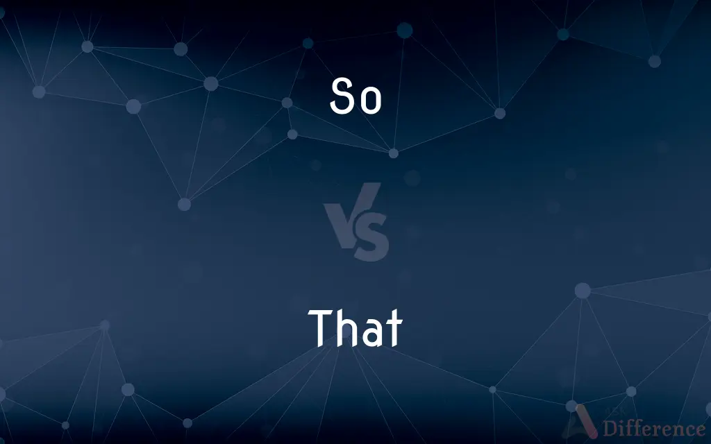 So vs. That — What's the Difference?