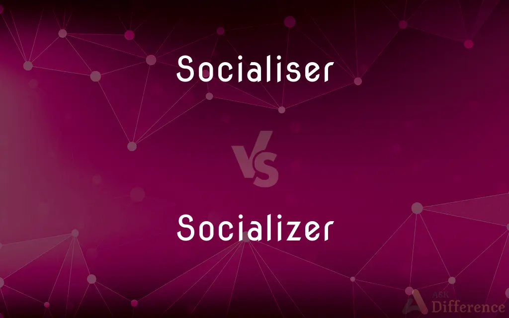 Socialiser vs. Socializer — What's the Difference?