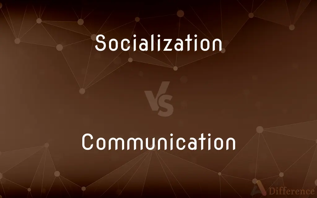 Socialization vs. Communication — What's the Difference?