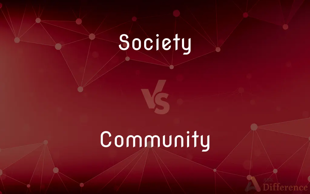 Society vs. Community — What's the Difference?