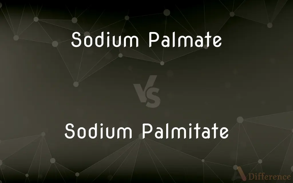 Sodium Palmate vs. Sodium Palmitate — What's the Difference?