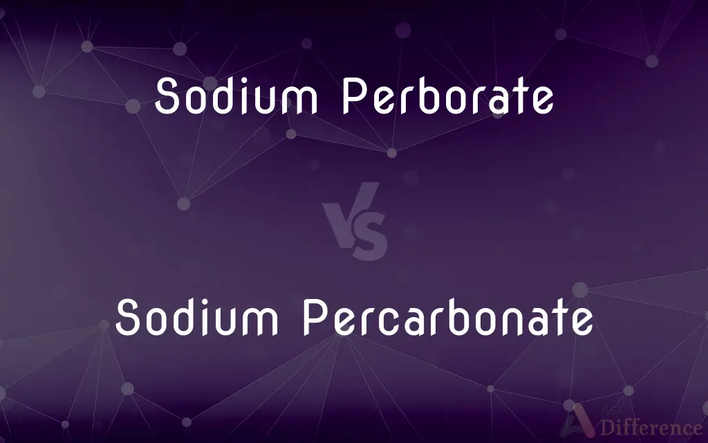 Sodium Perborate vs. Sodium Percarbonate — What's the Difference?