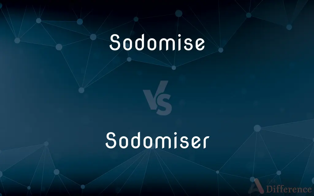 Sodomise vs. Sodomiser — What's the Difference?