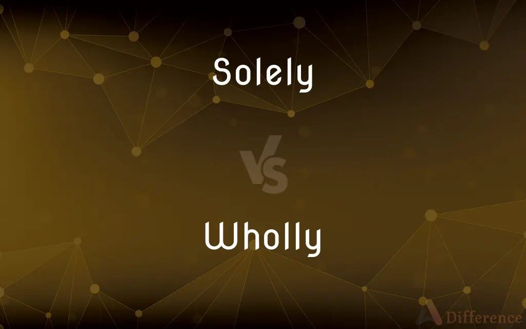 Solely vs. Wholly — What's the Difference?