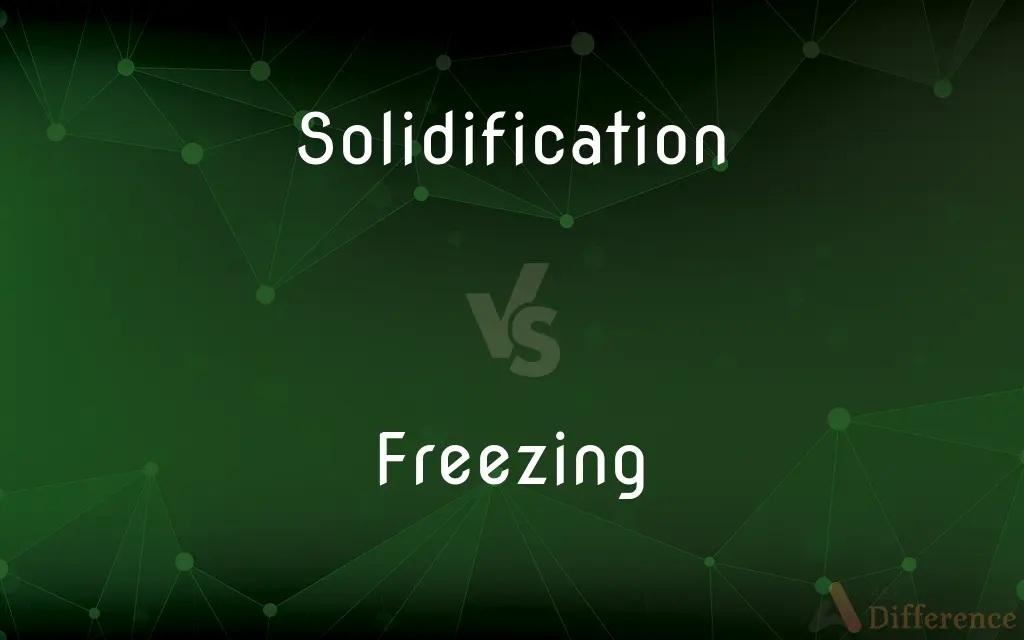 Solidification vs. Freezing — What's the Difference?