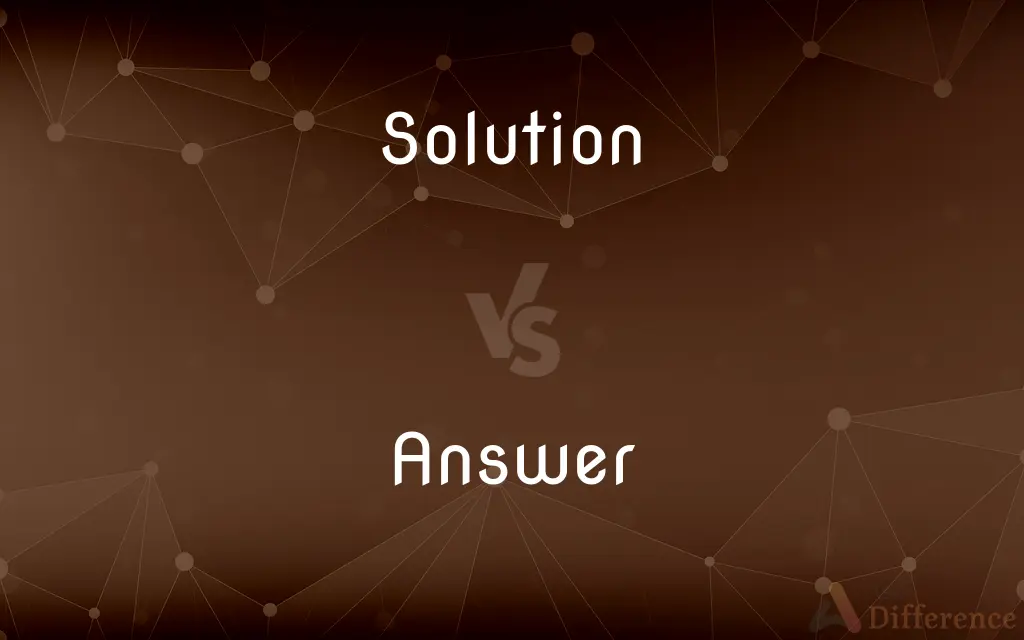 Solution vs. Answer — What's the Difference?