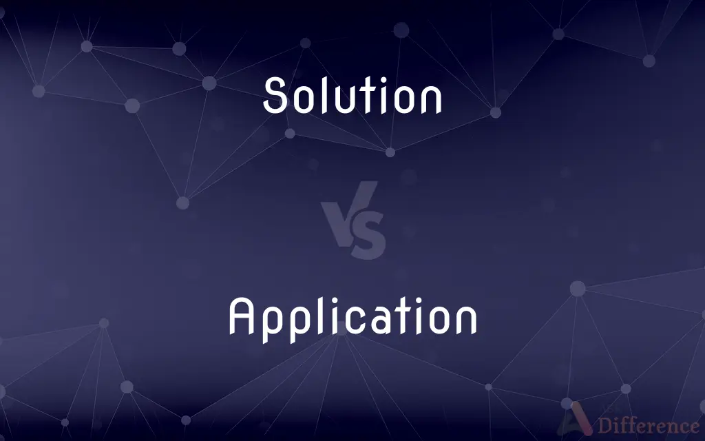 Solution vs. Application — What's the Difference?