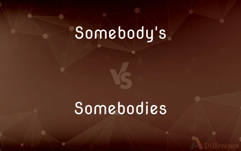 Somebody's vs. Somebodies — What's the Difference?
