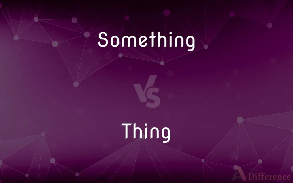 Something vs. Thing — What's the Difference?