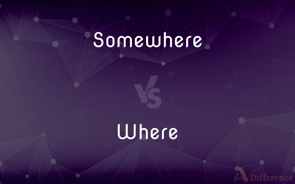 Somewhere vs. Where — What's the Difference?