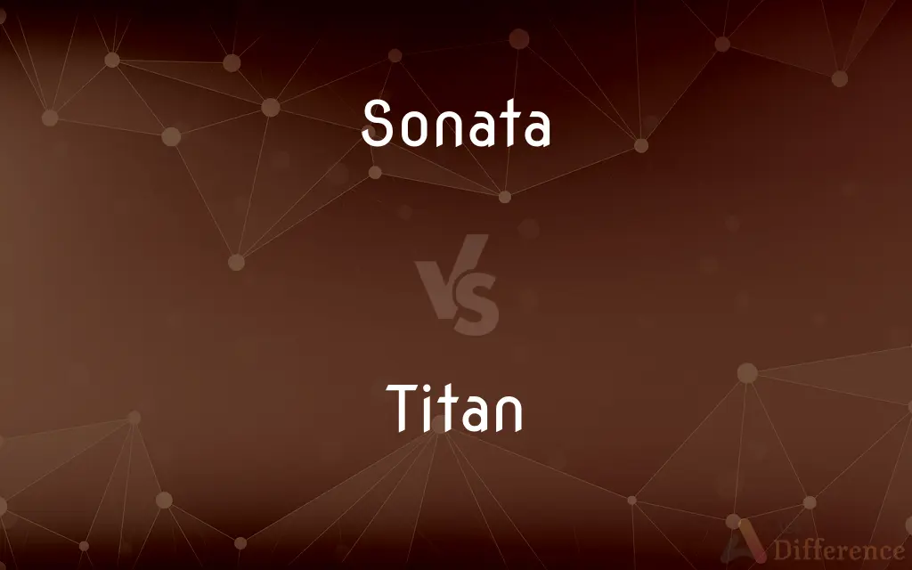 Sonata vs. Titan — What's the Difference?