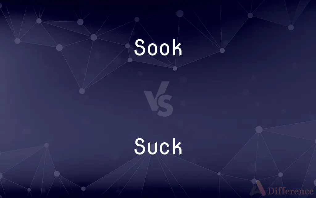 Sook vs. Suck — What's the Difference?