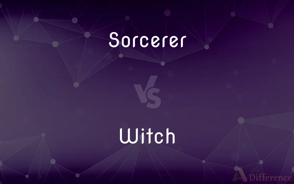 Sorcerer vs. Witch — What's the Difference?