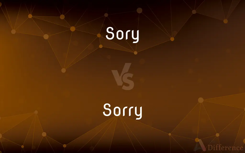 Sory vs. Sorry — Which is Correct Spelling?