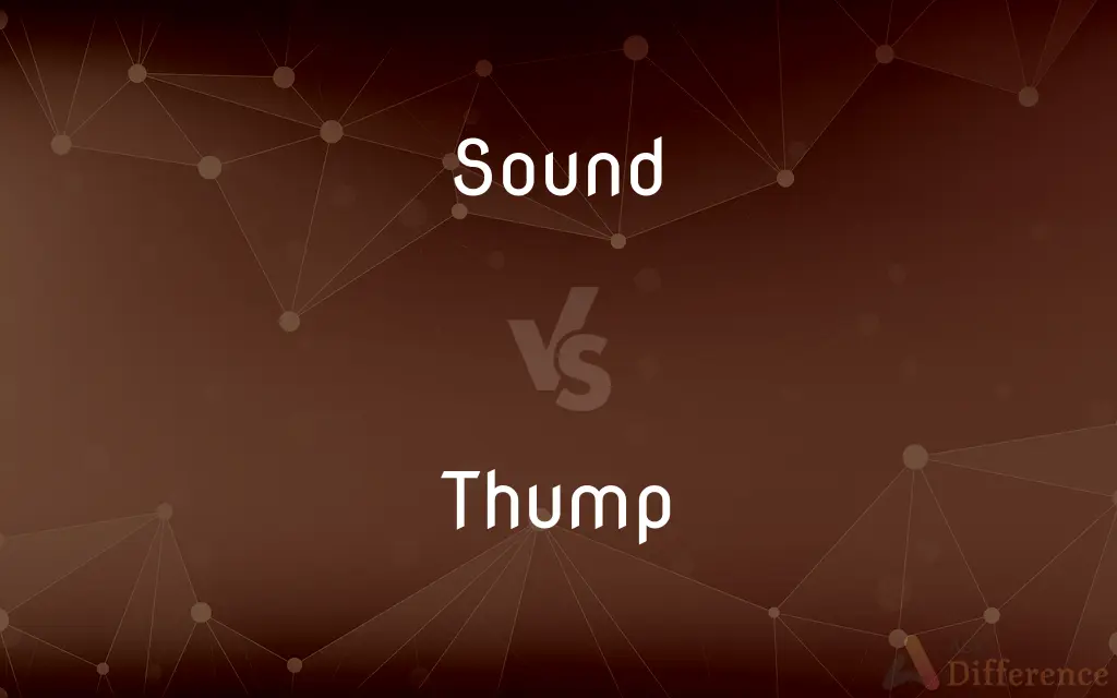 Sound vs. Thump — What's the Difference?