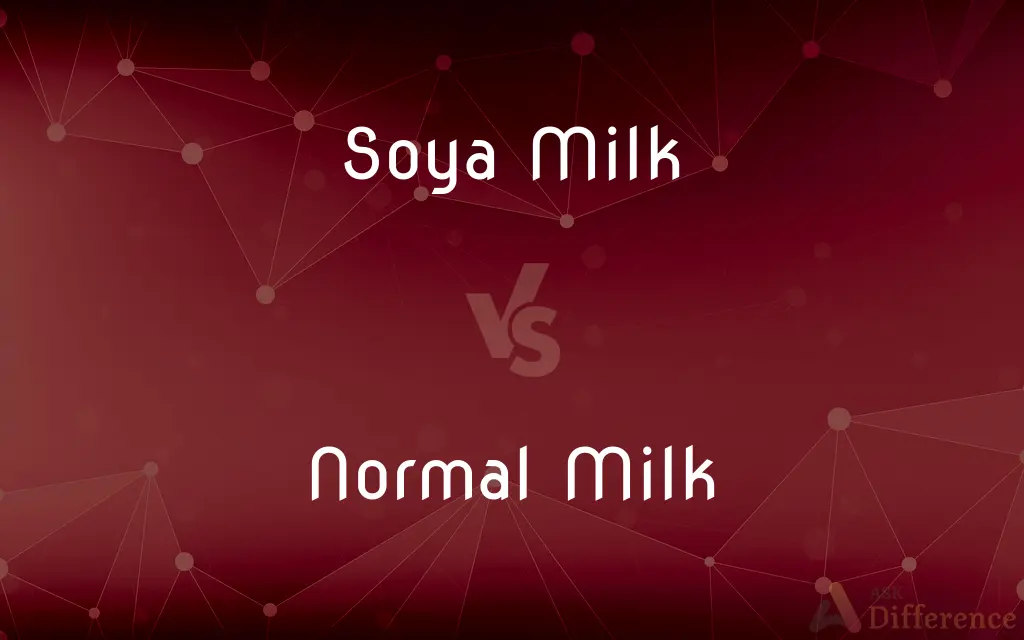 Soya Milk vs. Normal Milk — What's the Difference?