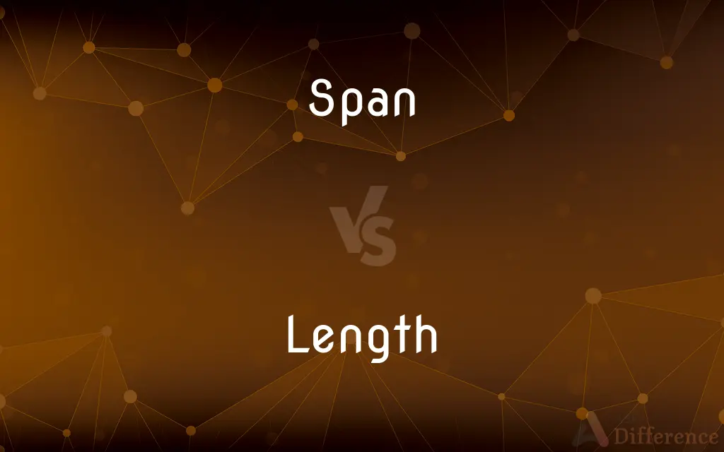 Span vs. Length — What's the Difference?