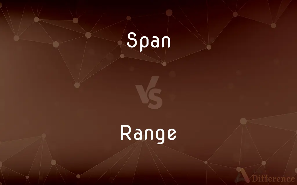 Span vs. Range — What's the Difference?