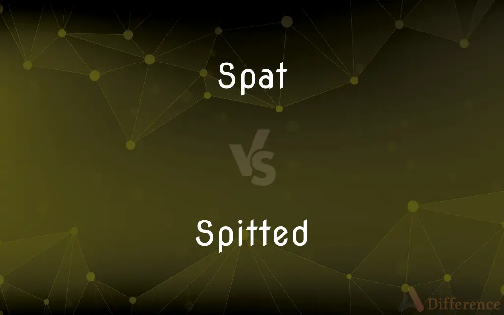 Spat vs. Spitted — What's the Difference?