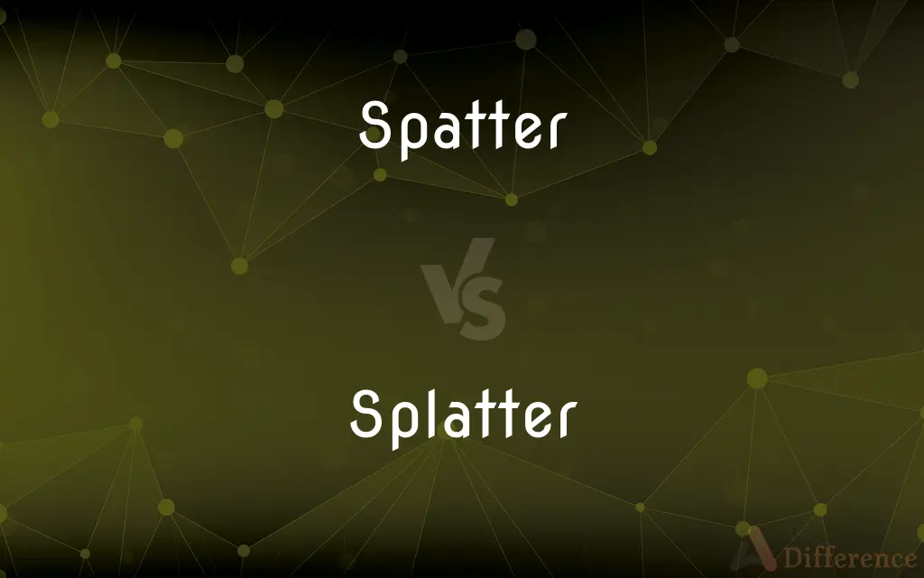 Spatter vs. Splatter — What's the Difference?