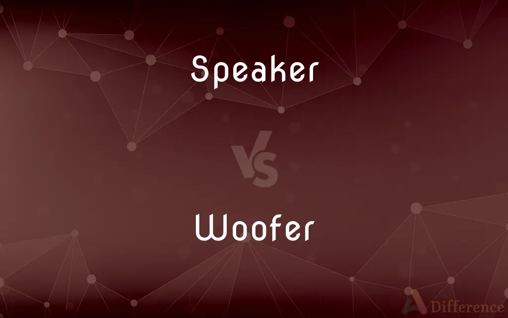 Speaker vs. Woofer — What's the Difference?