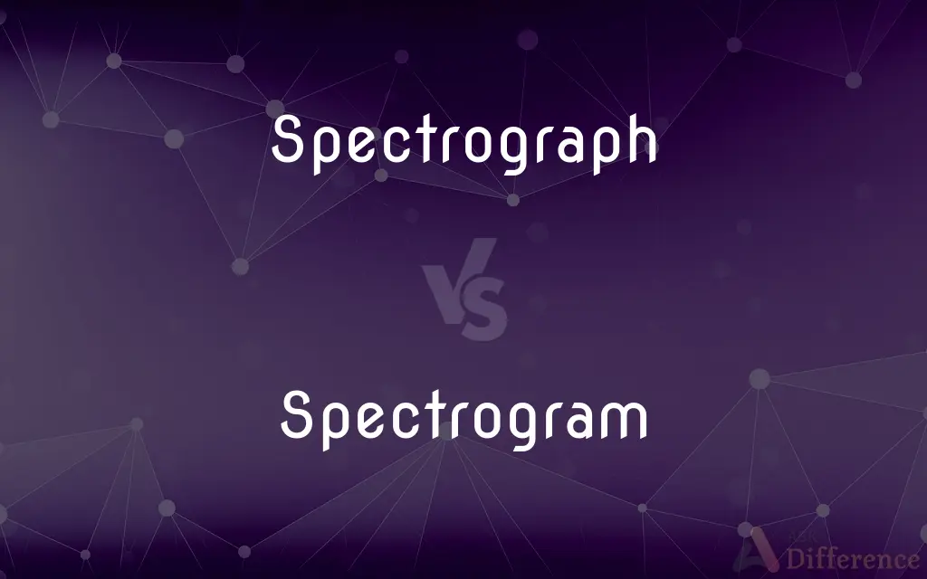Spectrograph vs. Spectrogram — What's the Difference?