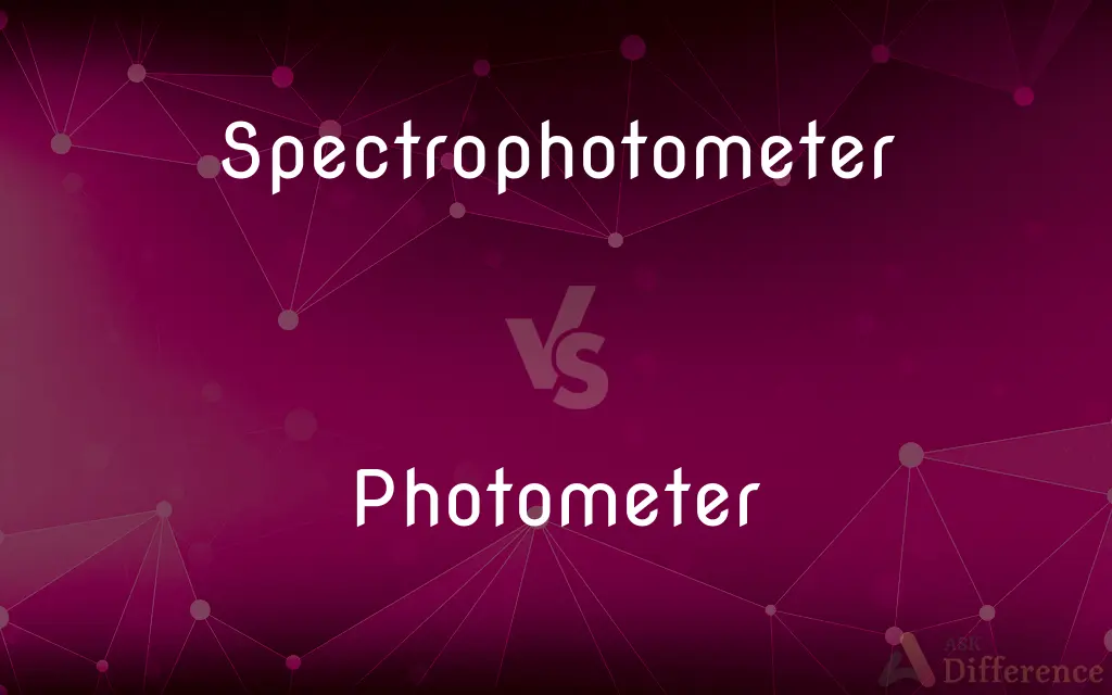Spectrophotometer vs. Photometer — What's the Difference?