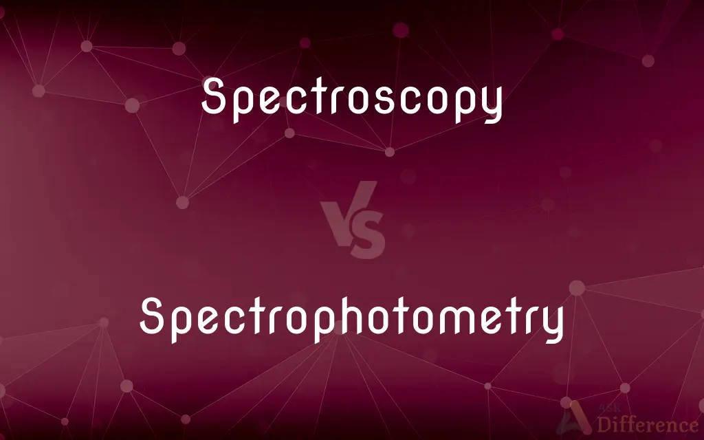 Spectroscopy vs. Spectrophotometry — What's the Difference?