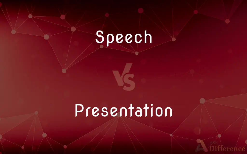 Speech vs. Presentation