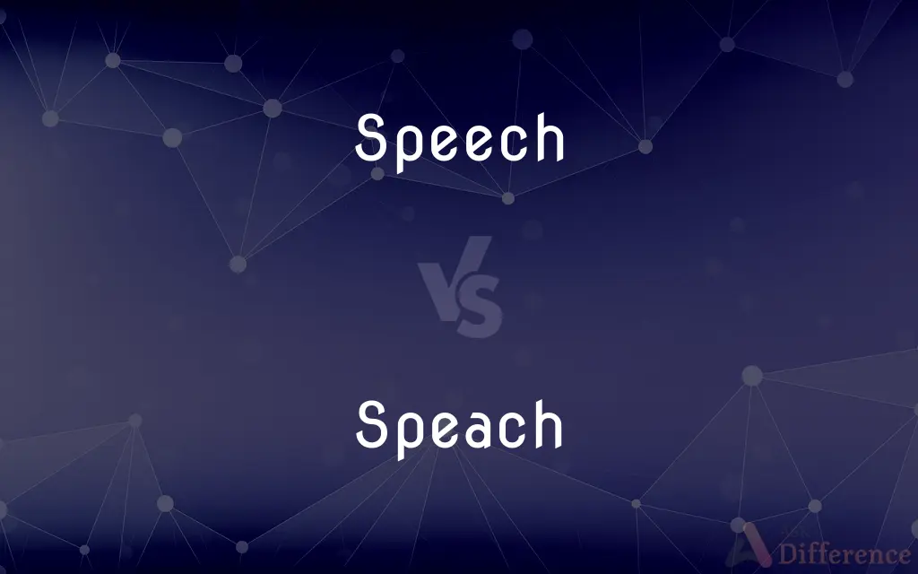 Speech vs. Speach — Which is Correct Spelling?