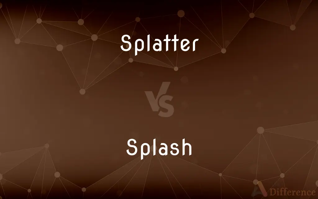 Splatter vs. Splash — What's the Difference?