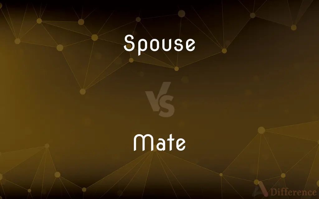 Spouse vs. Mate — What's the Difference?