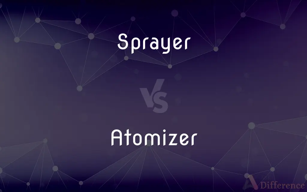 Sprayer vs. Atomizer — What's the Difference?